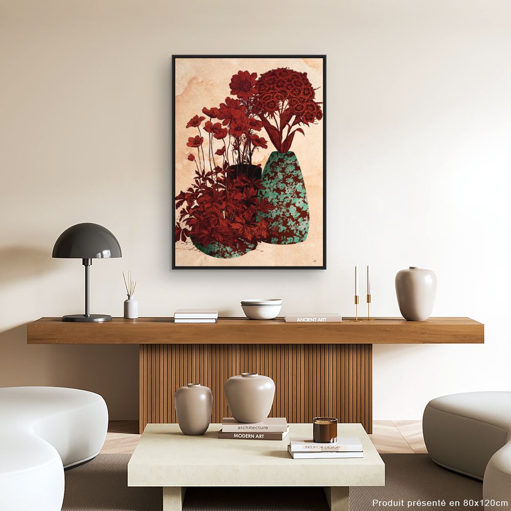 Tableau Fleurs en vases