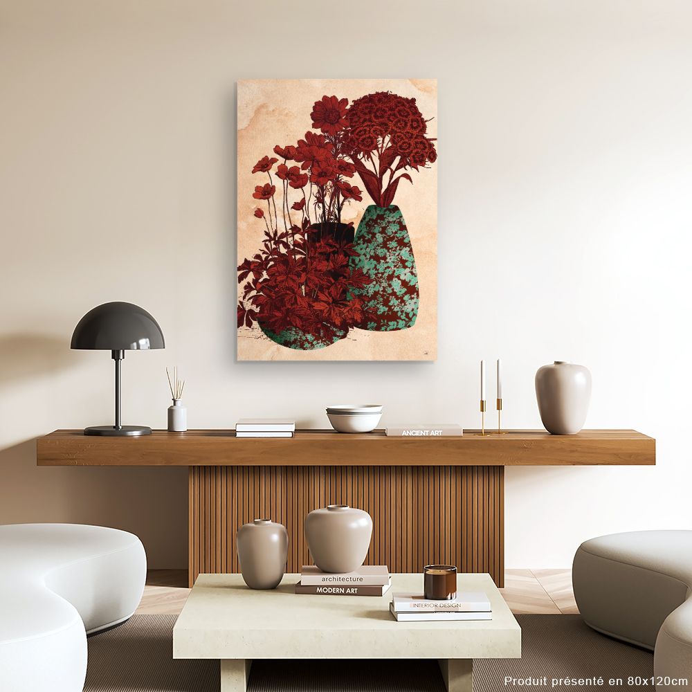 Tableau Fleurs en vases