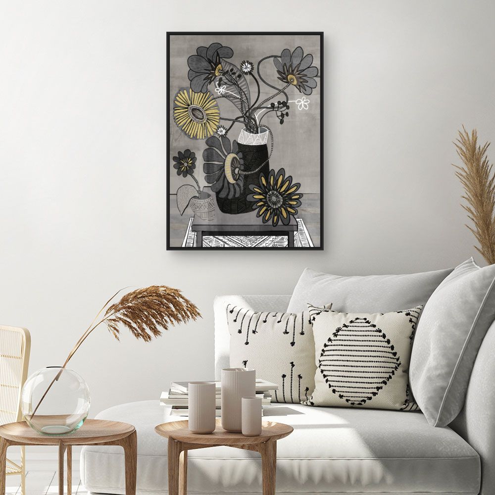 Tableau Fleurs oniriques