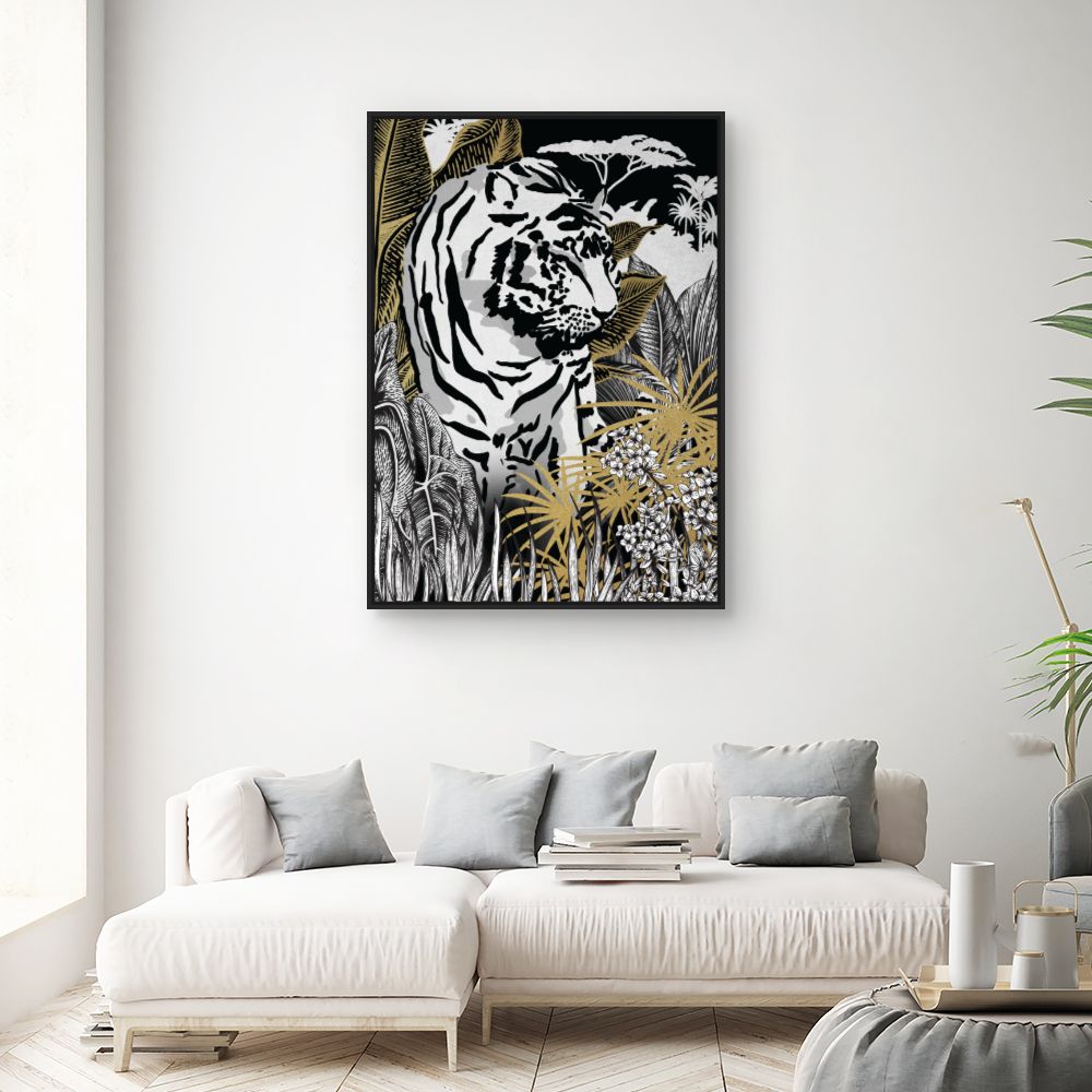 Tableau Tigre majestueux