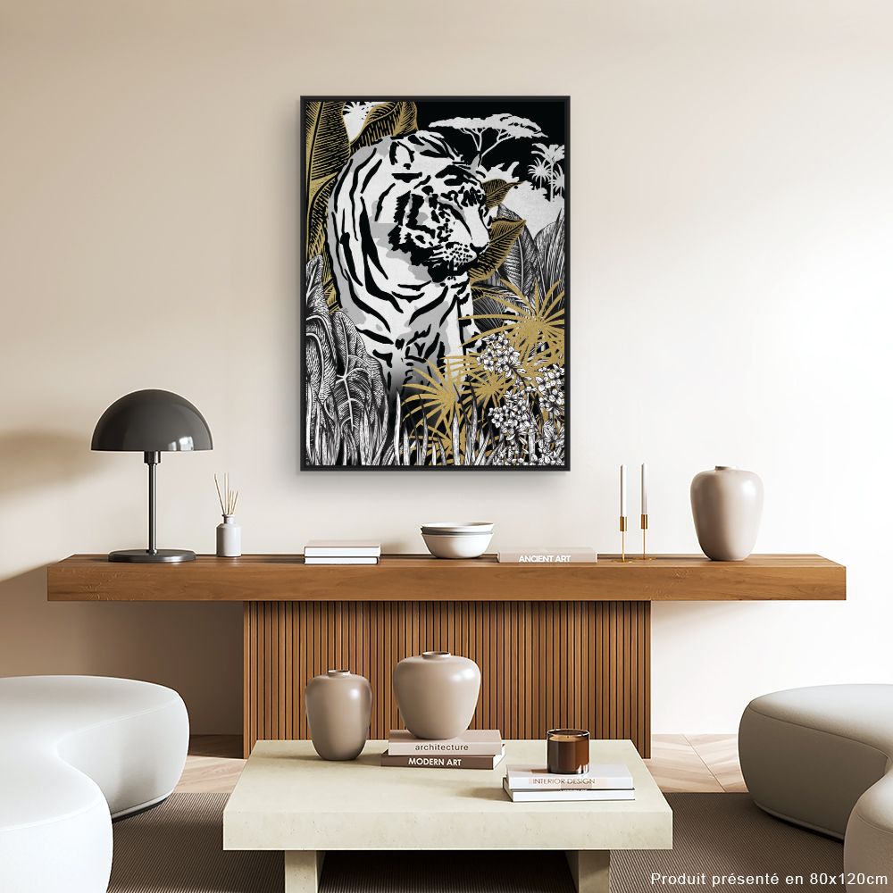 Tableau Tigre majestueux
