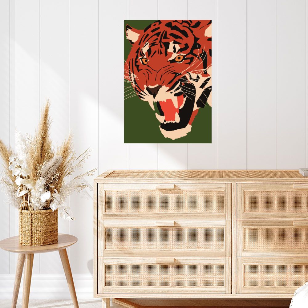 Affiche Tigre féroce