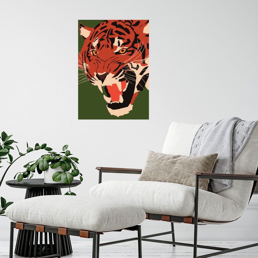 Affiche Tigre féroce