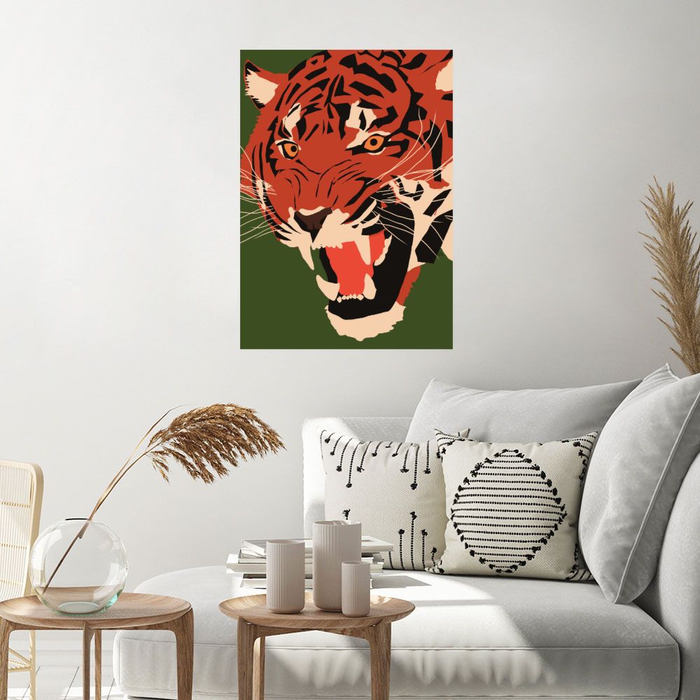 Affiche Tigre féroce