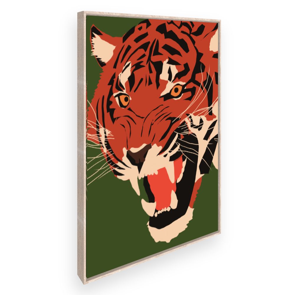 Toile Tigre rugissant