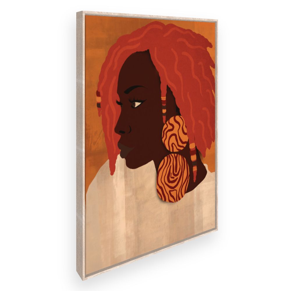 Toile Portrait vibrant