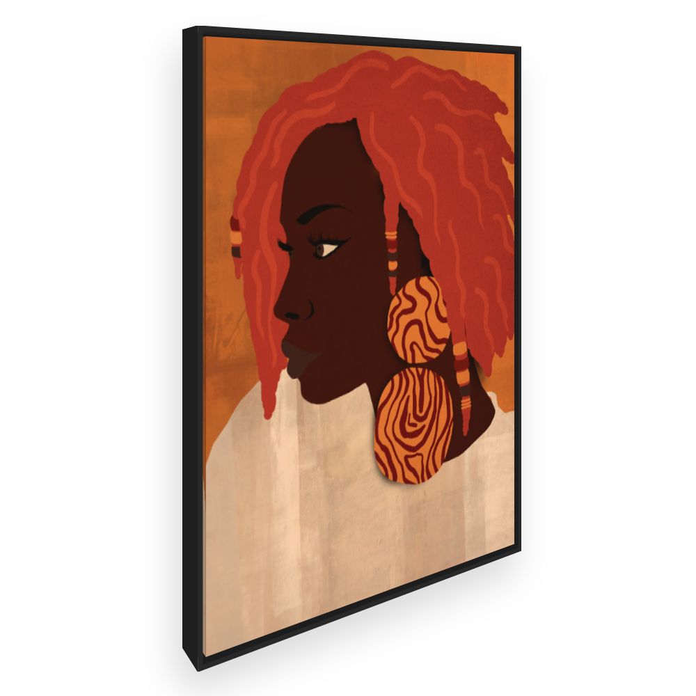 Toile Portrait vibrant