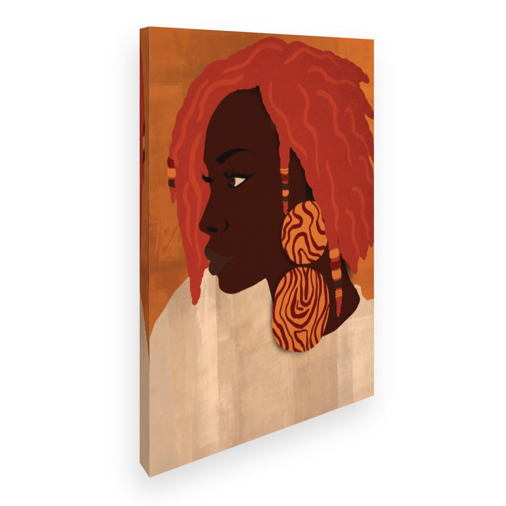 Toile Portrait vibrant
