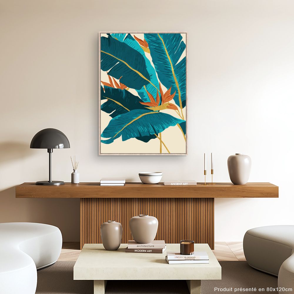 Tableau Feuillage tropical exotique