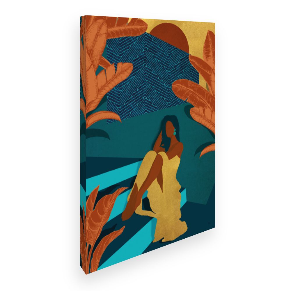 Toile Élégance exotique