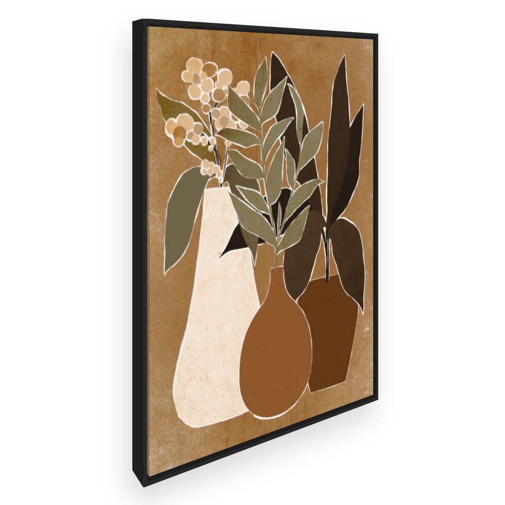 Toile Vases et plantes