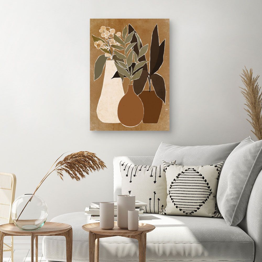 Tableau Vases et plantes