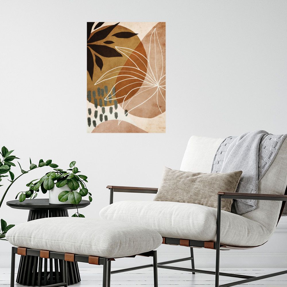 Affiche Feuilles artistiques élégantes