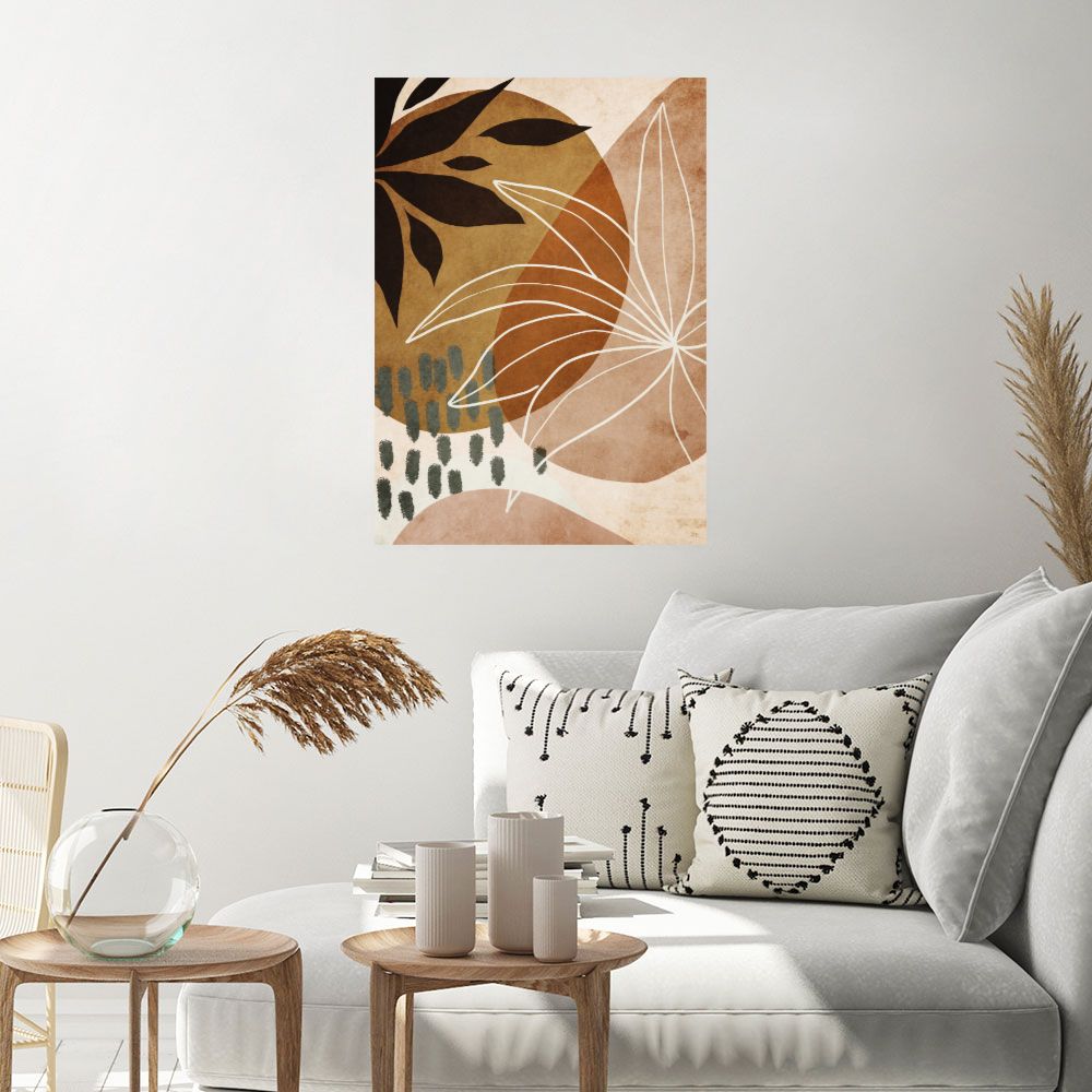 Affiche Feuilles artistiques élégantes
