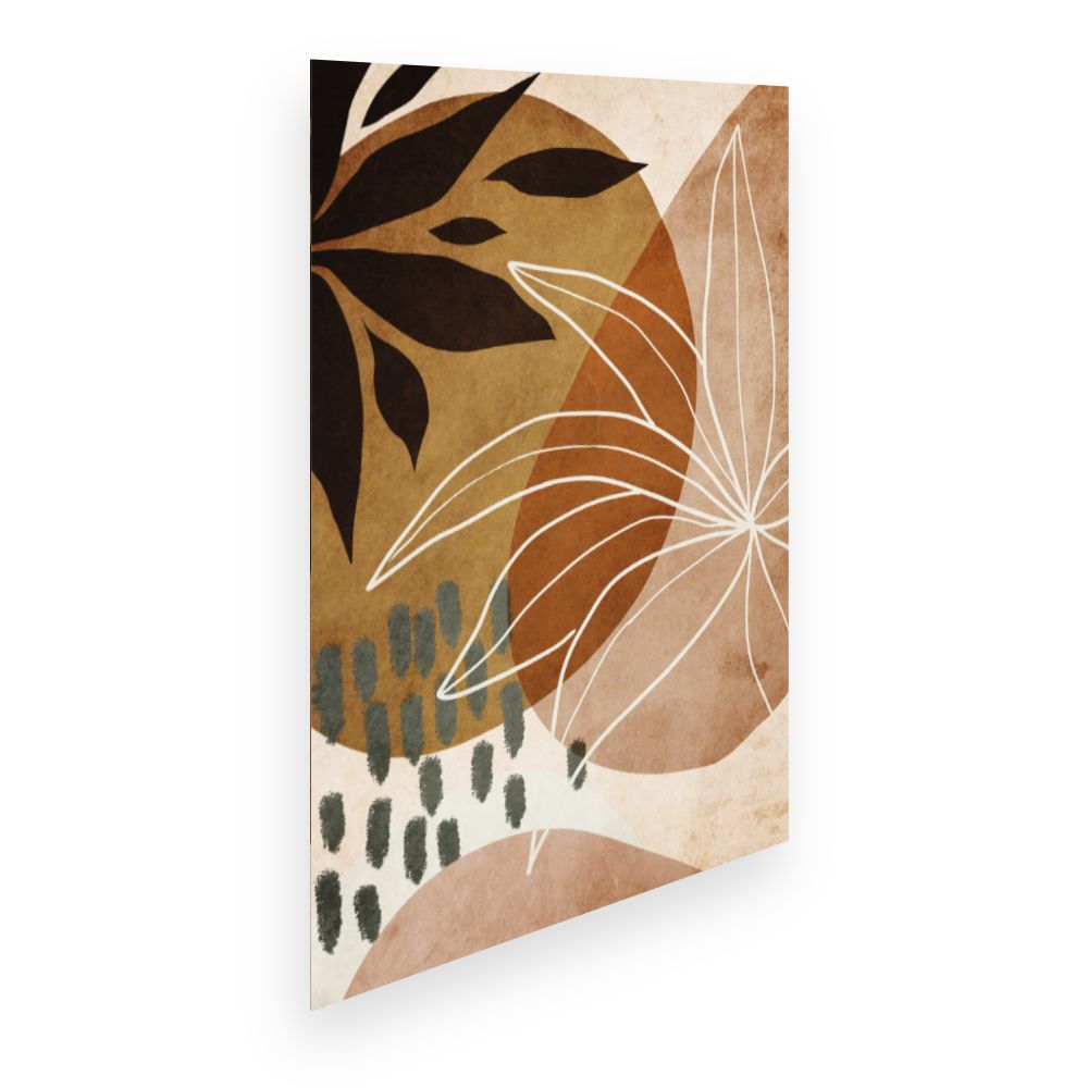 Affiche Feuilles artistiques élégantes