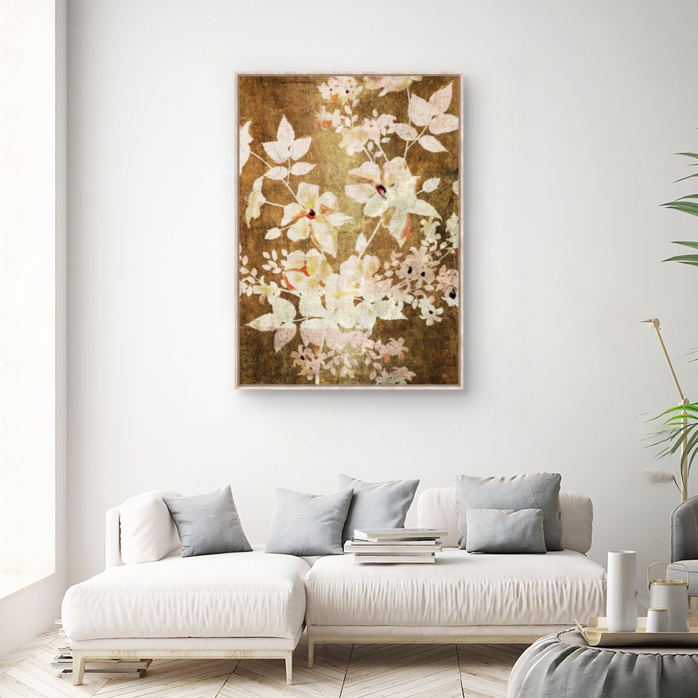 Tableau Fleurs douces rétro