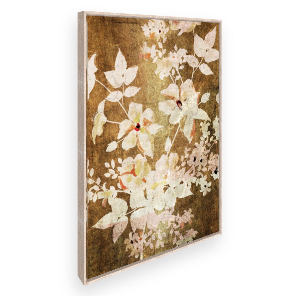 Toile Fleurs douces rétro
