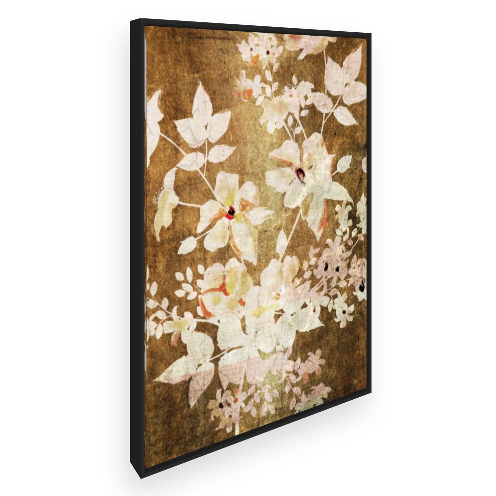 Toile Fleurs douces rétro