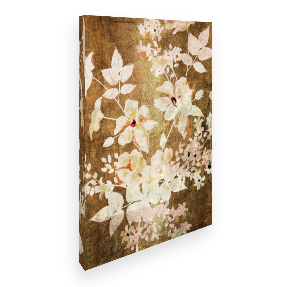Toile Fleurs douces rétro