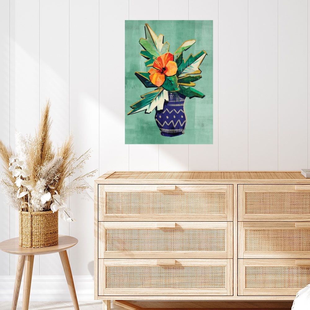 Affiche Vase exotique