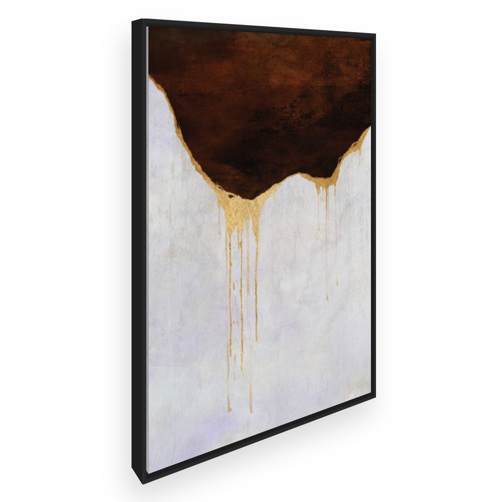 Toile Effet doré craquelé