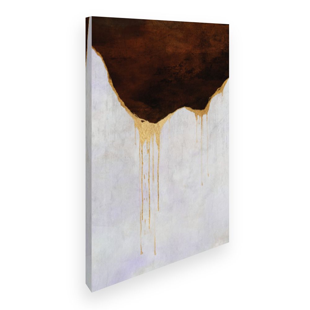 Toile Effet doré craquelé