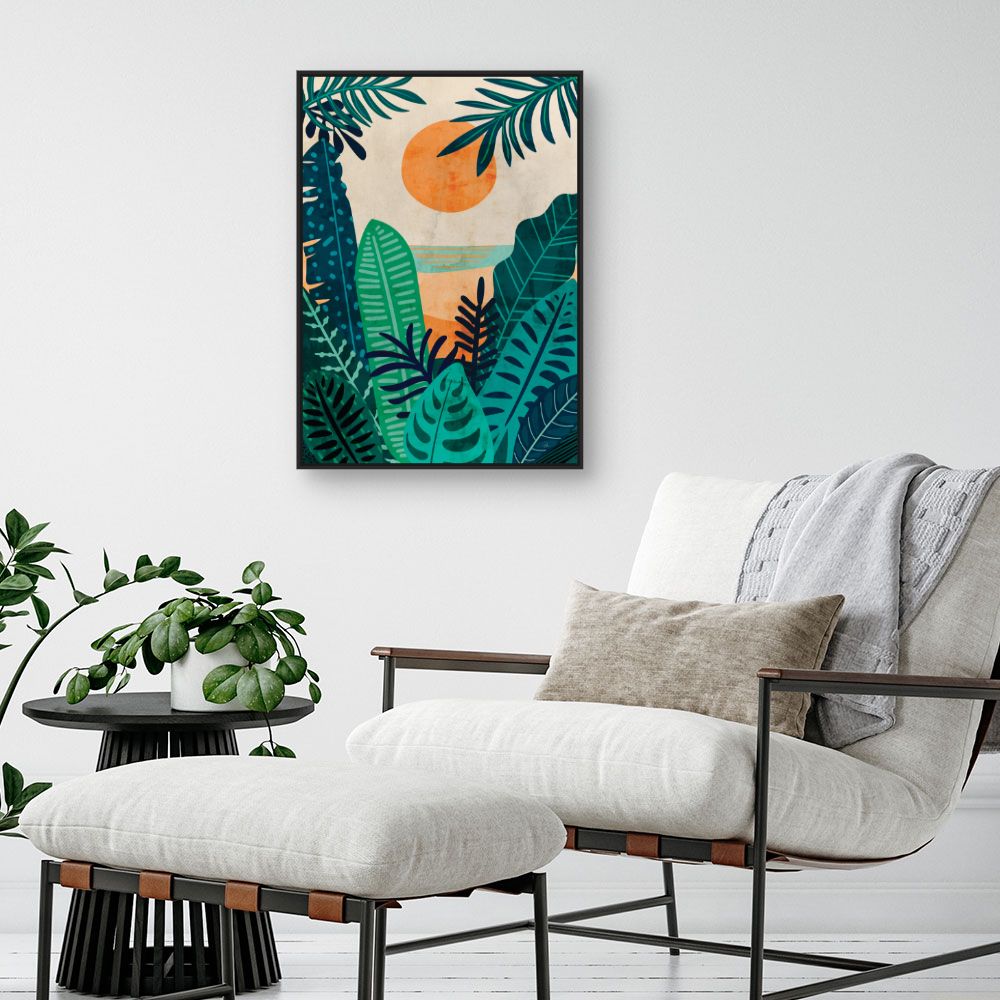 Tableau Jardin exotique