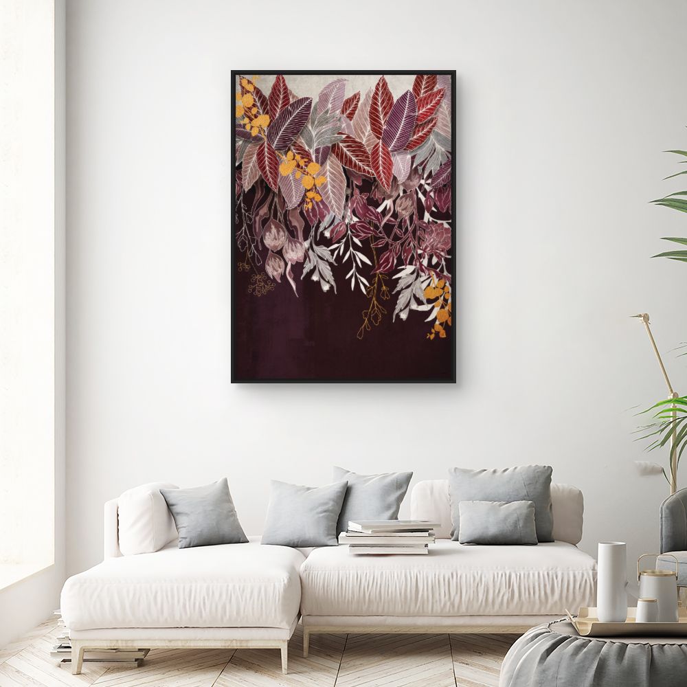 Tableau Feuillage exotique