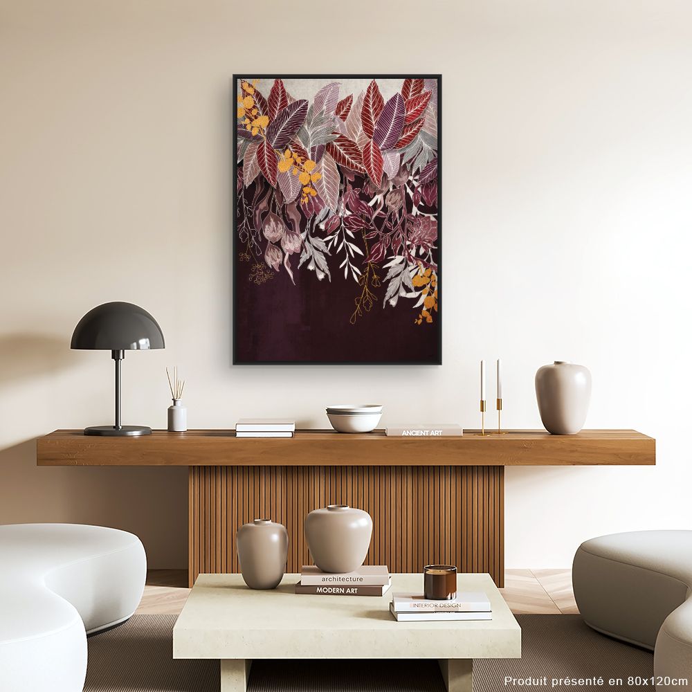Tableau Feuillage exotique