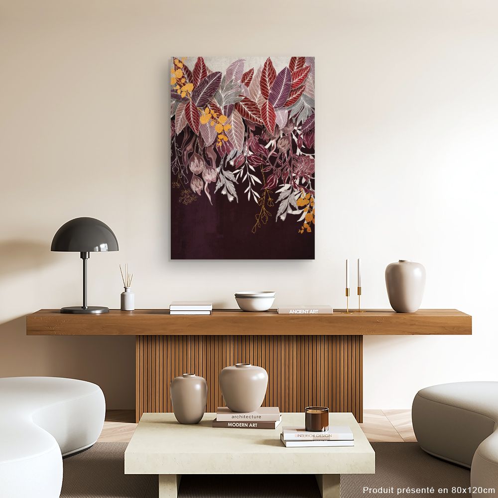 Tableau Feuillage exotique