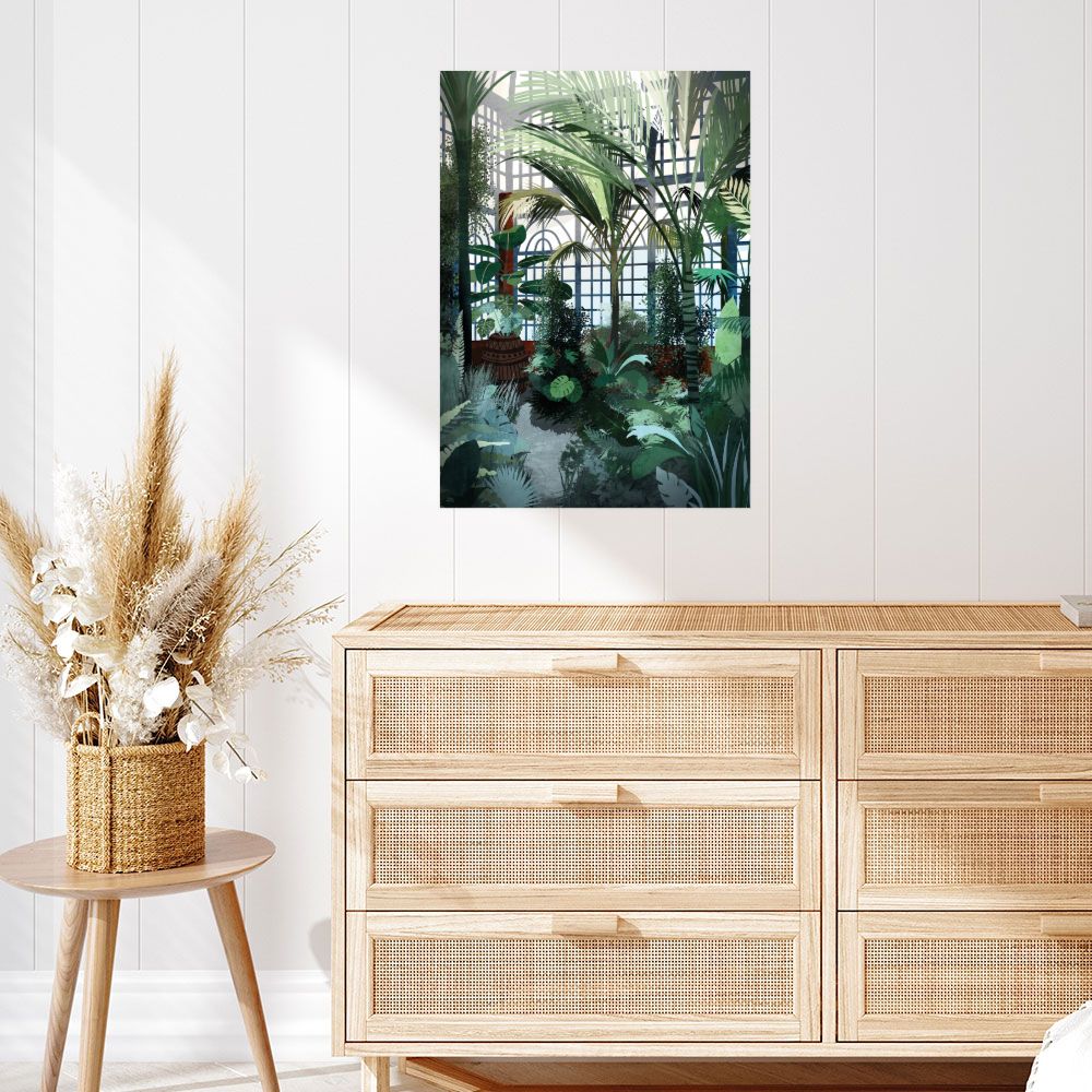Affiche Serre tropicale luxuriante