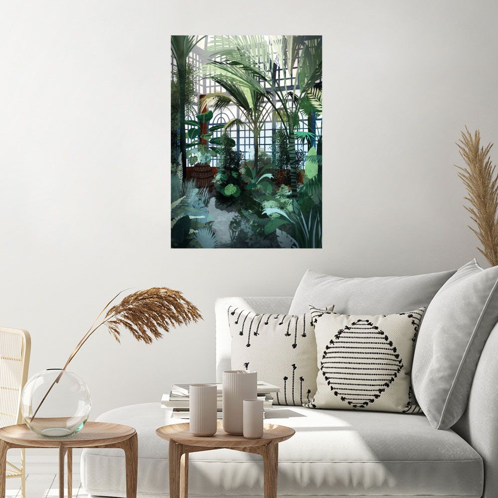 Affiche Serre tropicale luxuriante