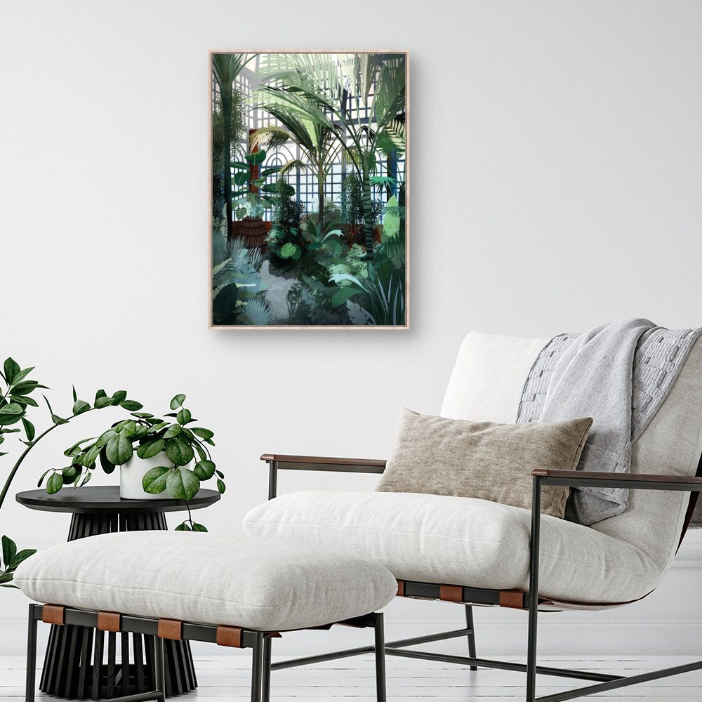 Tableau Palmeraie lumineuse