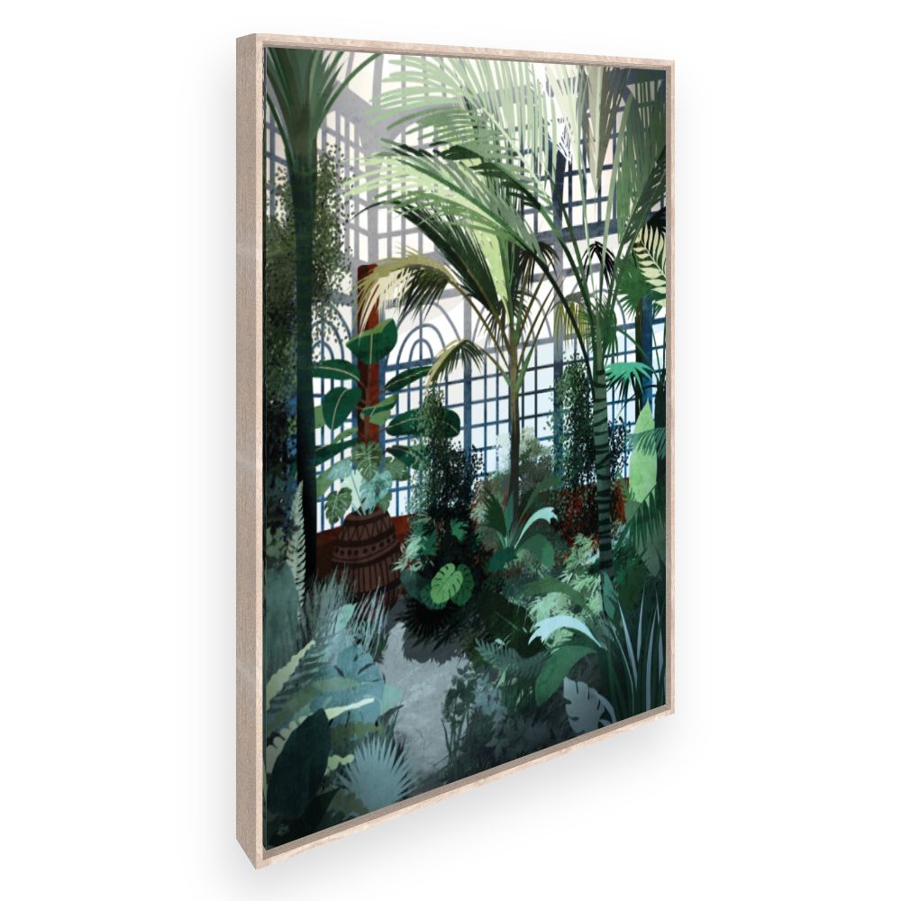 Toile Palmeraie lumineuse