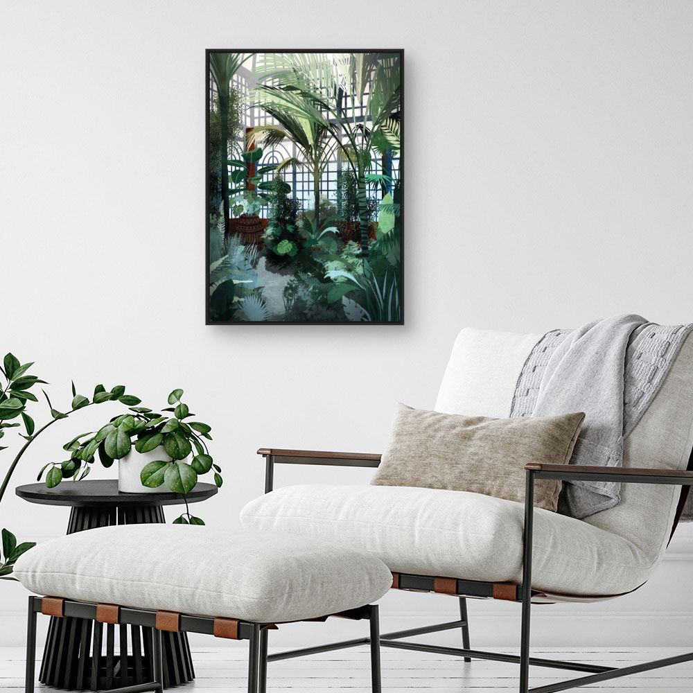 Tableau Palmeraie lumineuse