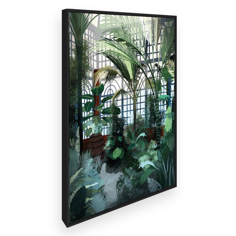 Toile Palmeraie lumineuse