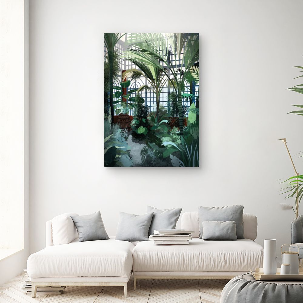 Tableau Palmeraie lumineuse