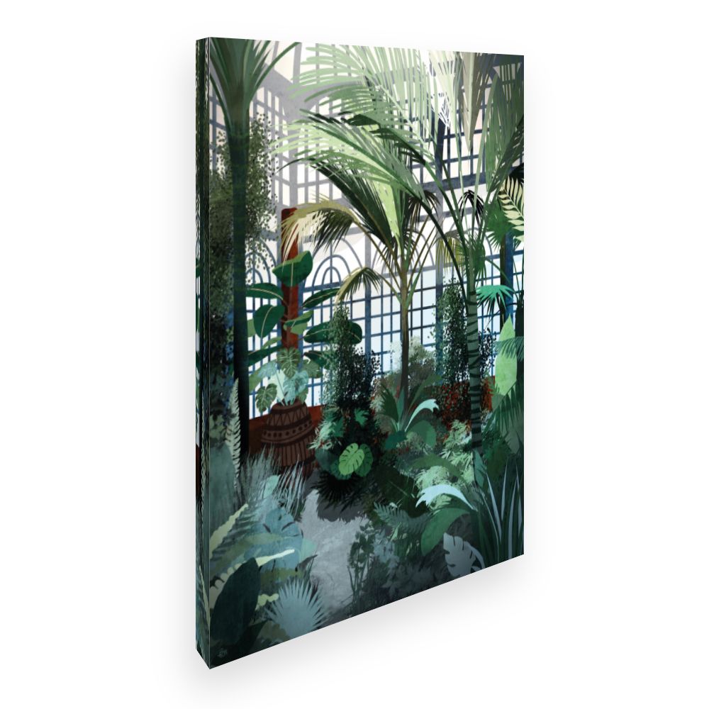 Toile Palmeraie lumineuse