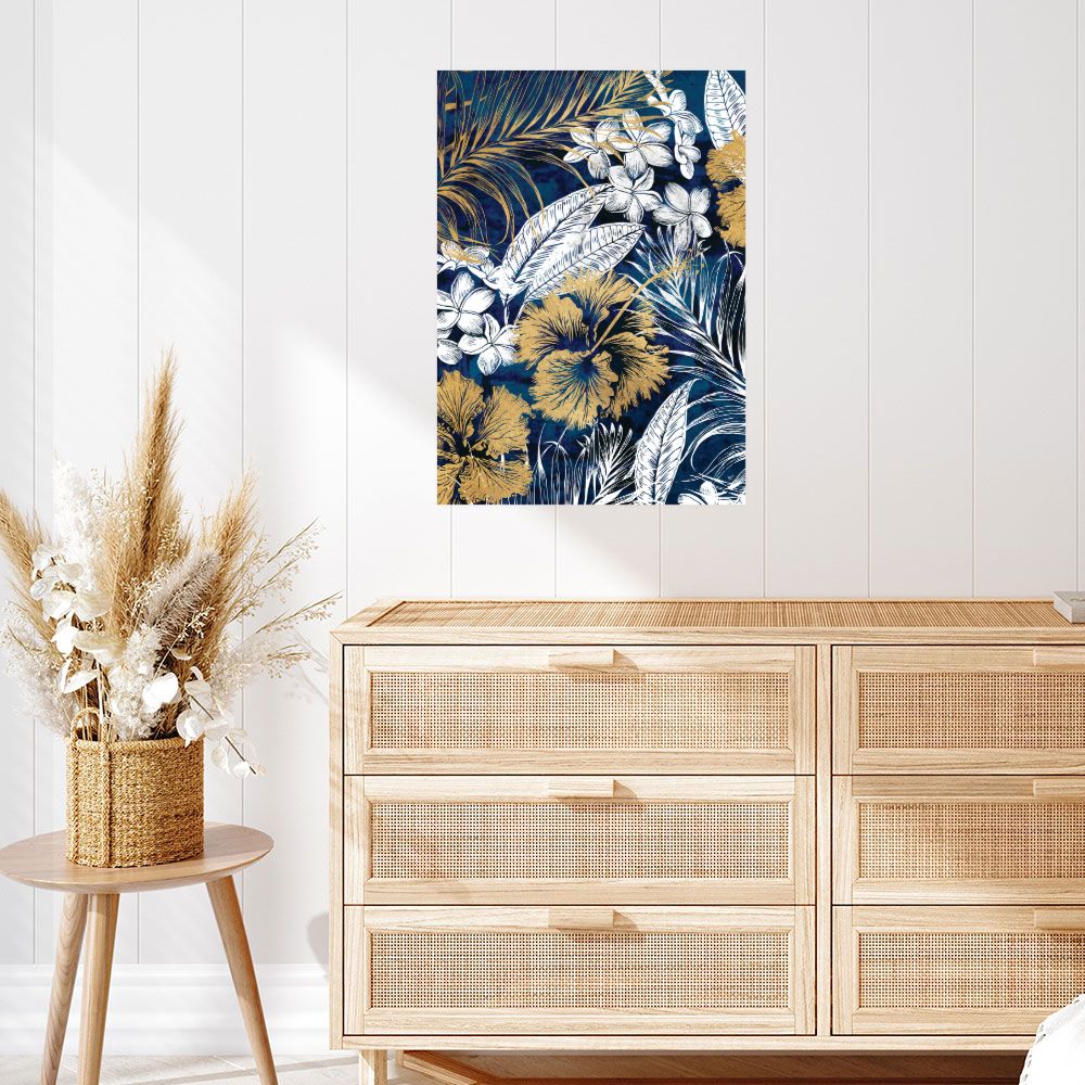Affiche Fleurs tropicales exotiques