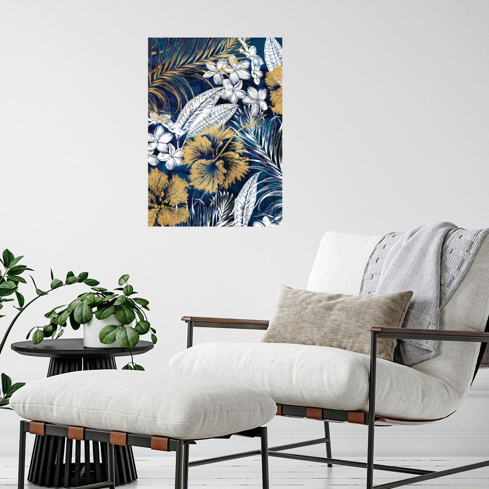 Affiche Fleurs tropicales exotiques