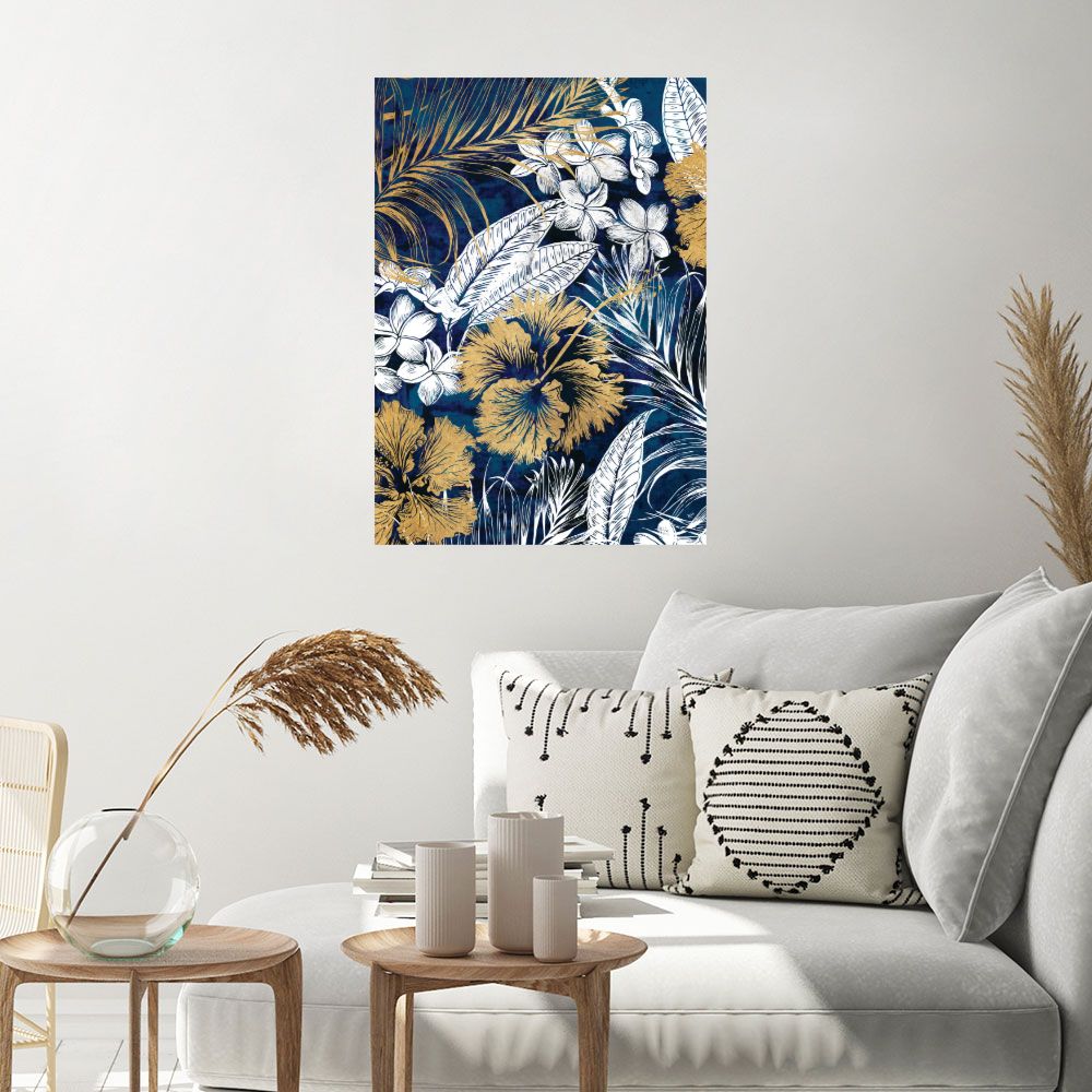 Affiche Fleurs tropicales exotiques