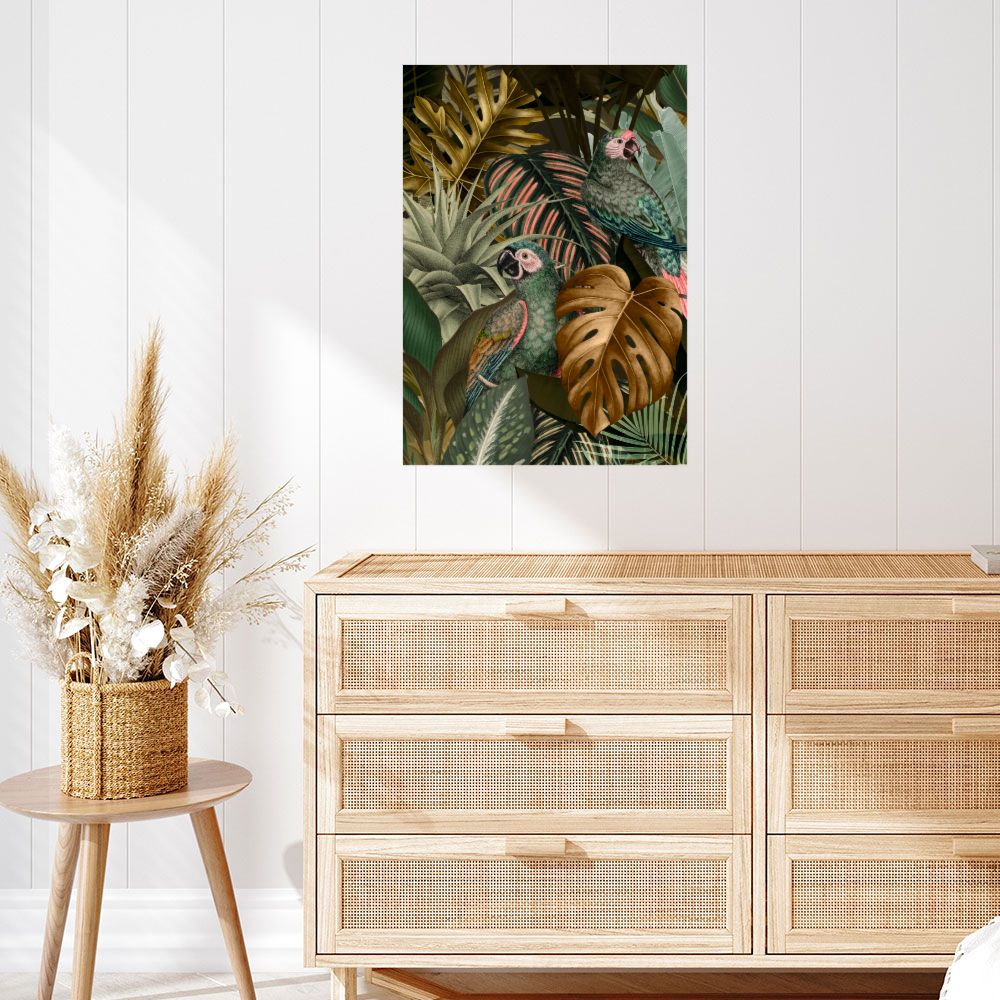 Affiche Perroquets exotiques