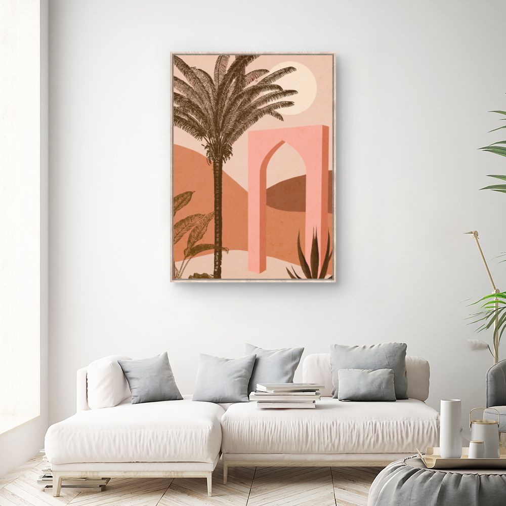Tableau Paysage exotique rêveur