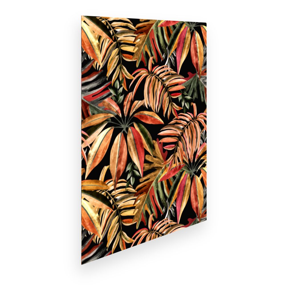 Affiche Feuilles tropicales vives