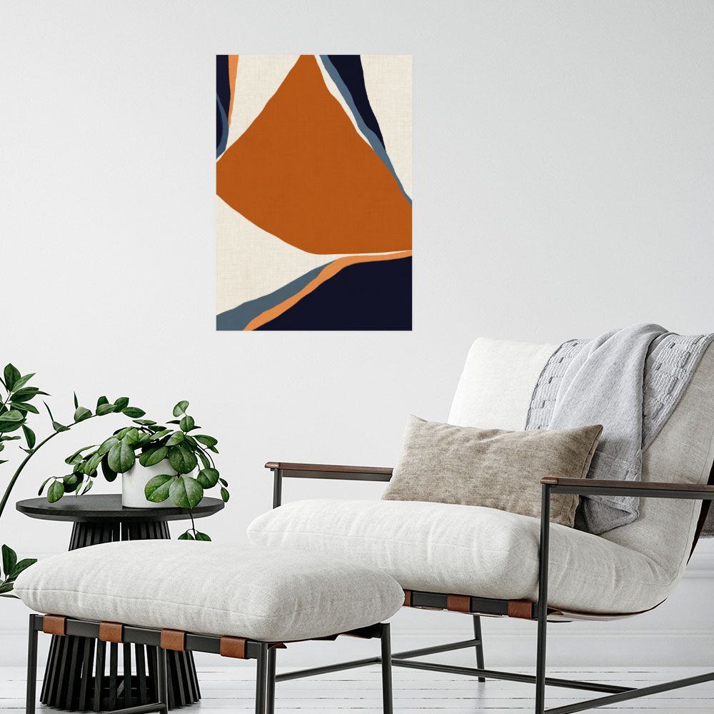 Affiche Formes abstraites vibrantes
