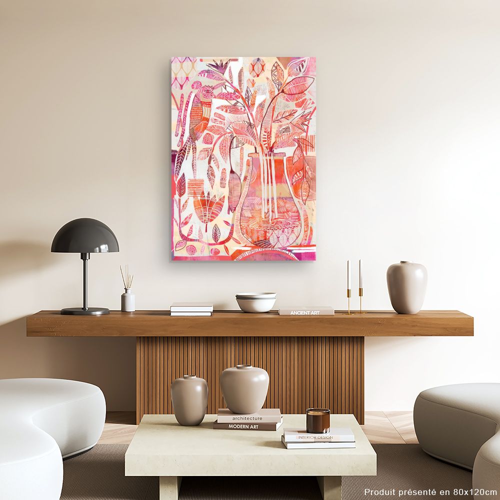 Tableau Jardin exotique