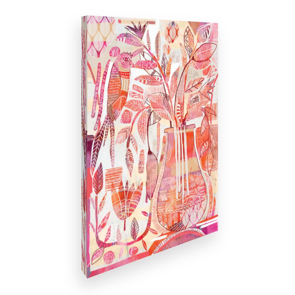 Toile Jardin exotique