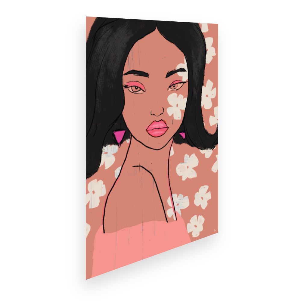 Affiche Élégance florale féminine