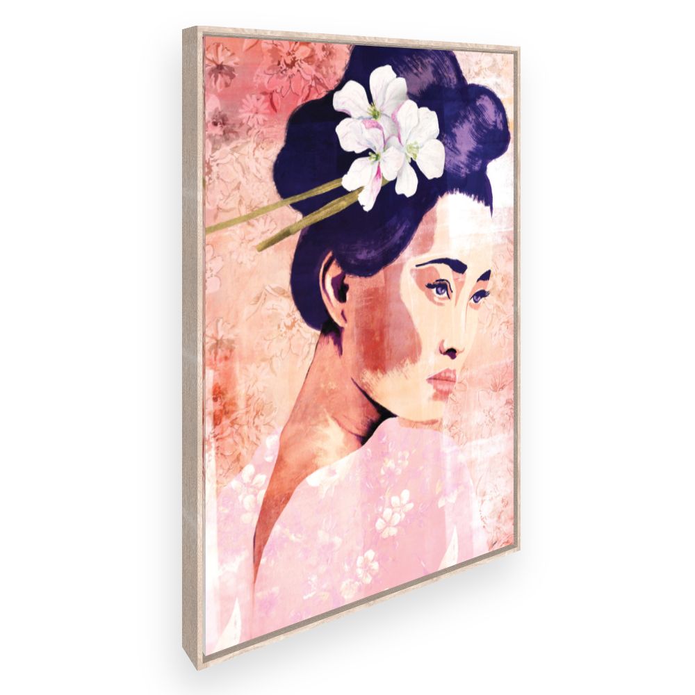 Toile Portrait floral délicat
