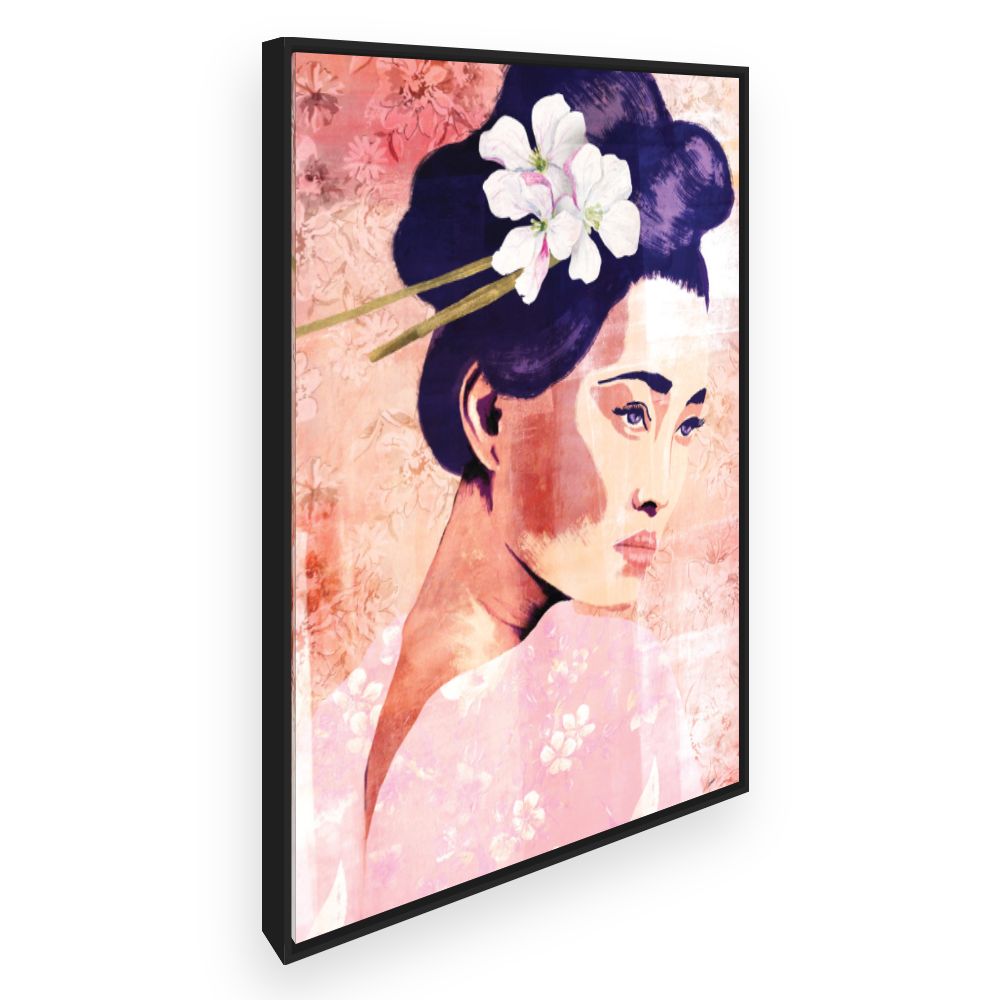 Toile Portrait floral délicat